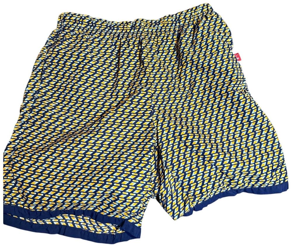 Nike Y2K Vintage VB Print Swim Shorts, Geometric Print, Men's Size Medium
